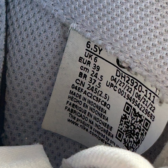 Nike Air Force One 6.5Y/Women’s 8/Men’s 6.5 Classic White - Picture 7 of 7